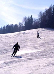 lyžování v okolí - skiareál Kunčice