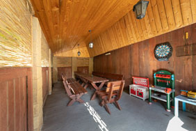 Chalupa Jeseníky Jindřichov - PERGOLA s grilem